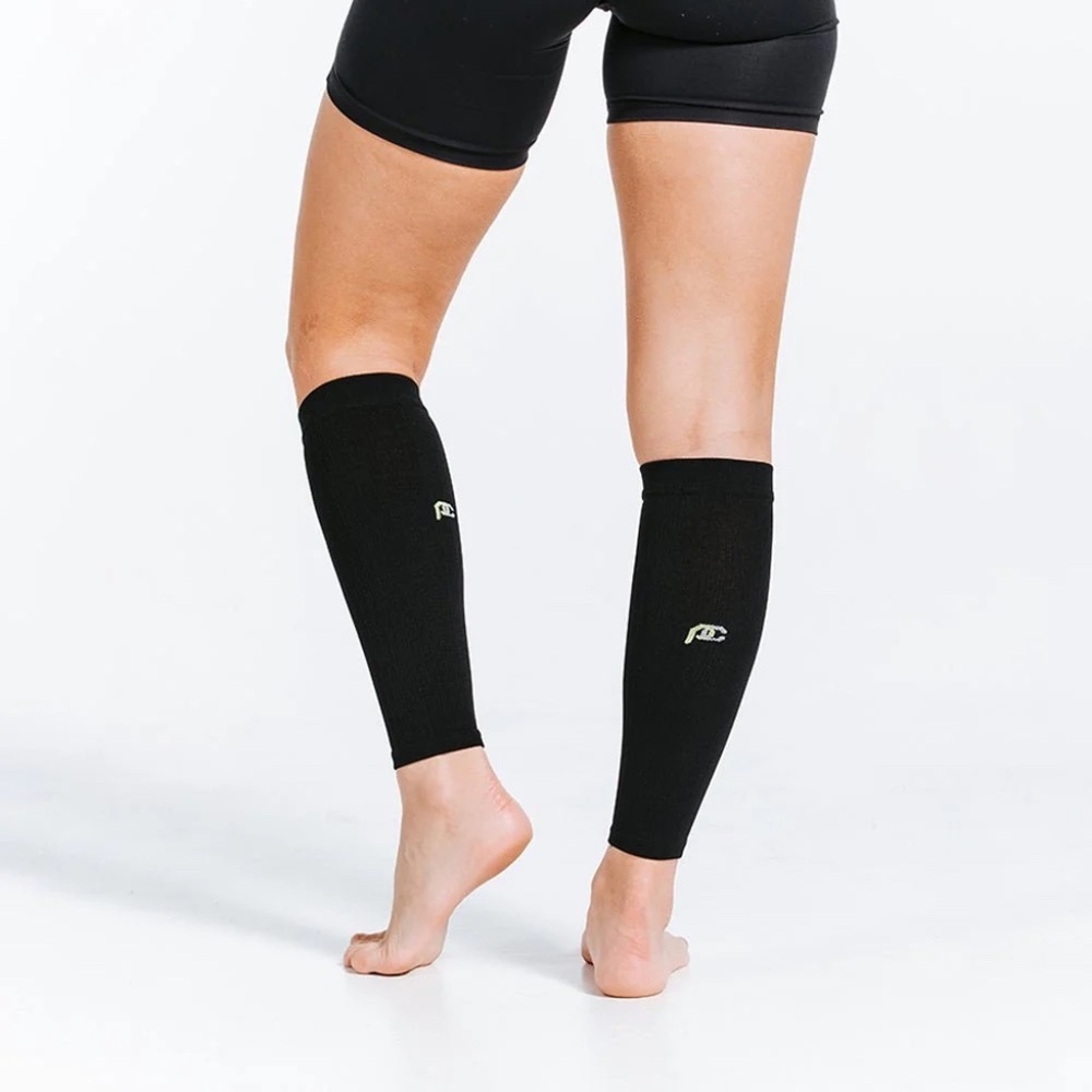 Ragnar Relay Custom Pro Compression Performance Calf Sleeves, Black, Size S/M